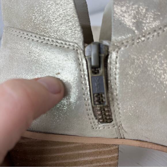 Seychelles metallic sheen Snare suede ankle bootie size 8.5 - Picture 6 of 10